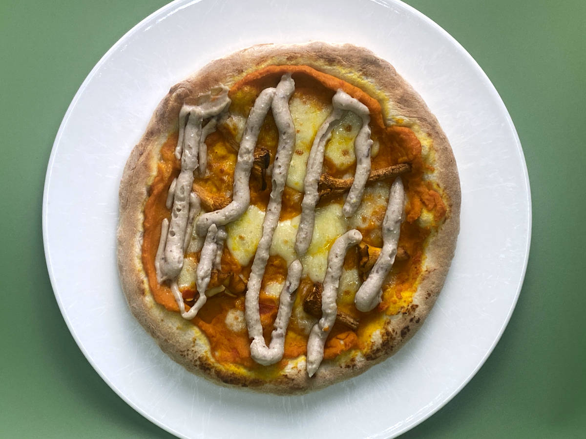 Pizza Kürbis mit Maronen-Pesto: Das Rezept für den Herbst